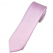 Plain Pastel Lavender Pink Boys Tie