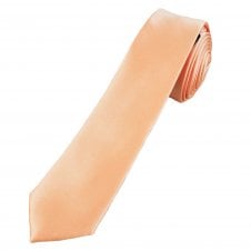 Plain Peach Boys Tie