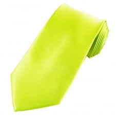 Plain Pear Green Men's Satin Tie