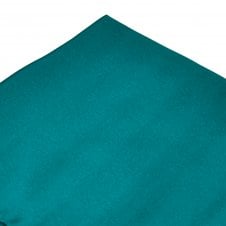 Plain Petrol Blue Silk Pocket Square Handkerchief