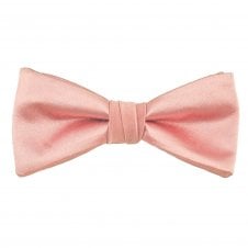 Plain Pink Men's Silk Bow Tie