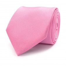 Plain Pink Men's Silk Tie by Tresanti