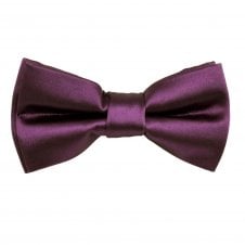 Plain Plum Boys Bow Tie