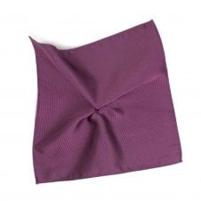 Plain Plum Silk Pocket Square Handkerchief by Tresanti