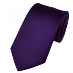 Plain Purple Boys Tie