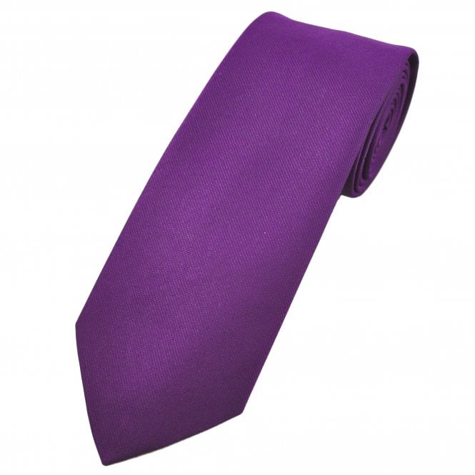 Plain Purple Men's Eco Tie - Made in United Kingdom, Using Recycled Plastic Bottles