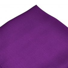 Plain Purple Silk Pocket Square Handkerchief