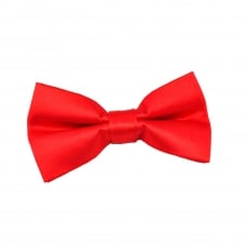 Plain Red Boys Bow Tie