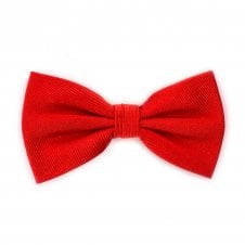 Plain Red Men's Silk Bow Tie by Tresanti