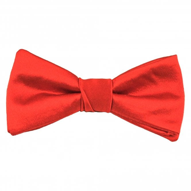 Plain Red Men's Silk Bow Tie