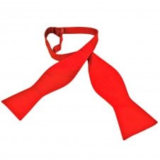 Plain Red Self Tie Bow Tie