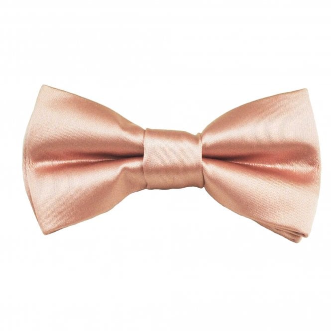 Plain Rose Gold Boys Bow Tie