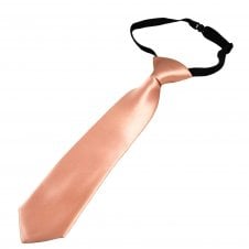 Plain Rose Gold Boys Tie - 6 Months to 4 Years