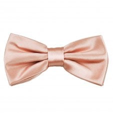 Plain Rose Gold Men's Bow Tie