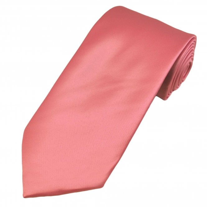 Plain Rose Pink Men's Tie - End of Line Stock