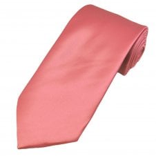 Plain Rose Pink Men's Tie - End of Line Stock