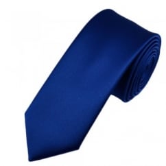 Plain Royal Blue 6cm Skinny Tie