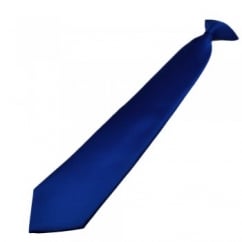 Plain Royal Blue Clip-On Tie