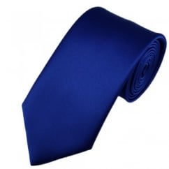 Plain Royal Blue Men's Satin Tie