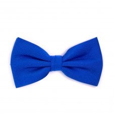 Plain Royal Blue Men's Silk Bow Tie by Tresanti