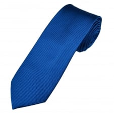 Plain Royal Blue Men's Silk Tie