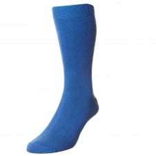 Plain Royal Blue Men's Socks by HJ Hall