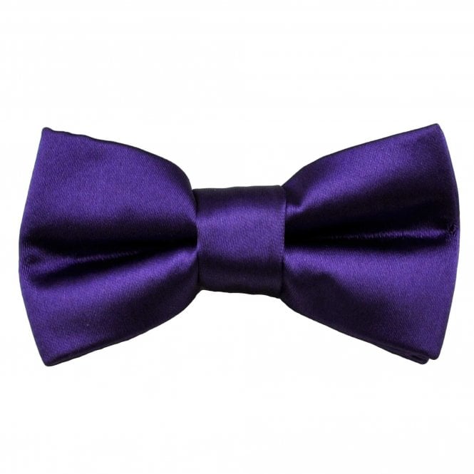 Plain Royal Purple Boys Bow Tie