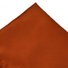 Plain Rust Orange Pocket Square Handkerchief