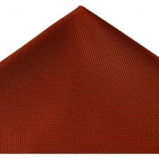 Plain Rust Orange Textured Pocket Square Handkerchief