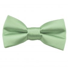 Plain Sage Green Boys Bow Tie