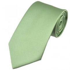 Plain Sage Green Boys Tie
