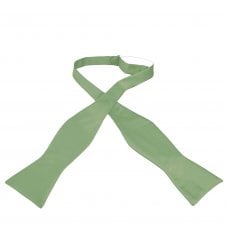 Plain Sage Green Men's Self Tie Bow Tie