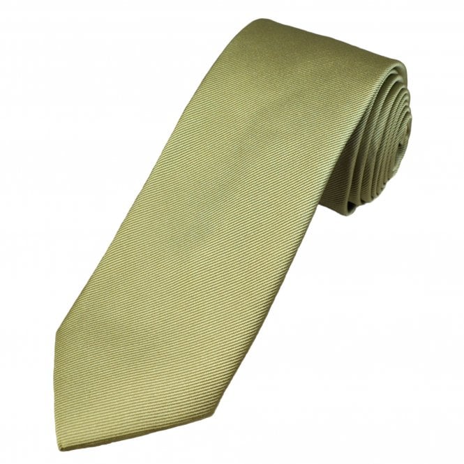 Plain Sage Green Men's Silk Tie by Tresanti