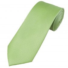 Plain Sage Green Textured Men's Tie