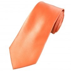Plain Salmon Pink Extra Long Tie
