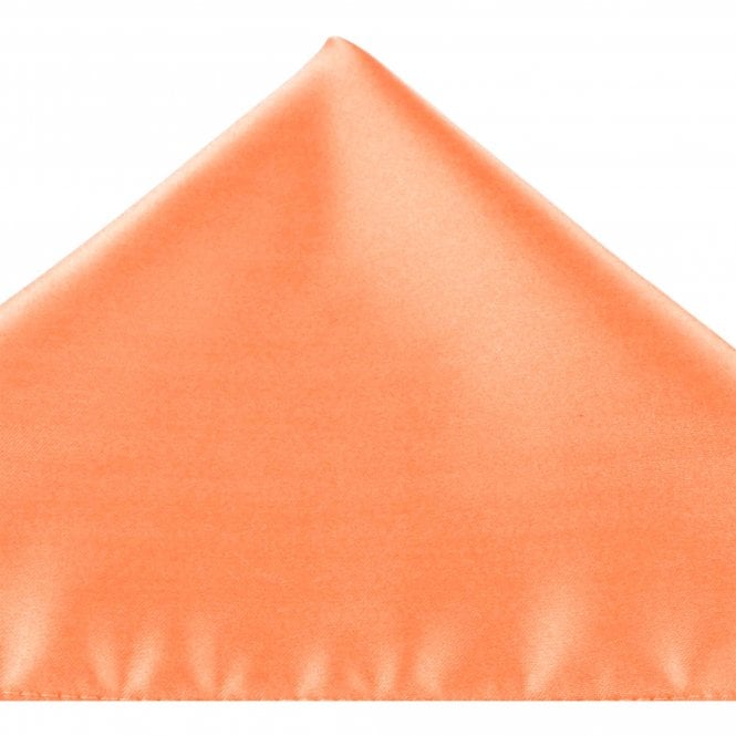 Plain Salmon Pink Pocket Square Handkerchief