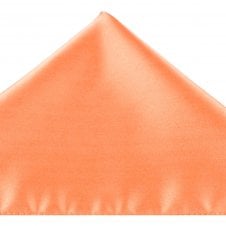 Plain Salmon Pink Pocket Square Handkerchief