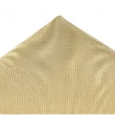 Plain Sand Beige Silk Pocket Square Handkerchief by Tresanti