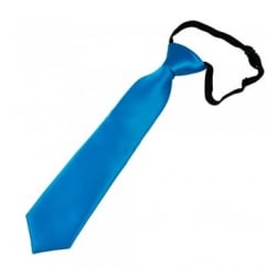 Plain Sapphire Blue Boys Skinny Tie - 6 Months to 4 Years