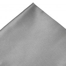 Plain Silver Grey Pocket Square Handkerchief