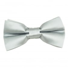 Plain Silver Men's Bow Tie
