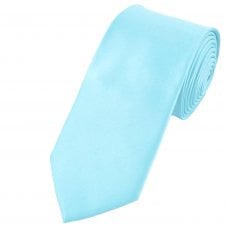 Plain Sky Blue 7cm Narrow Tie