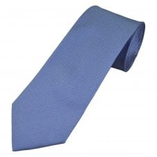Plain Sky Blue Men's Luxury Silk Tie