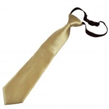 Plain Taupe Boys Skinny Tie - 6 Months to 4 Years