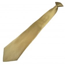 Plain Taupe Clip On Tie