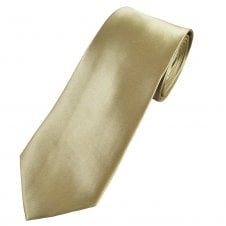 Plain Taupe Men's Extra Long Tie