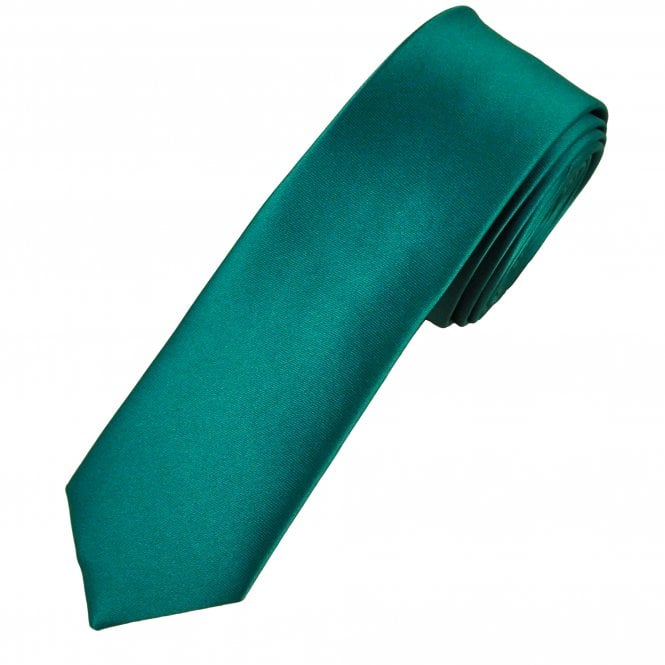 Plain Teal Green 7cm Narrow Tie