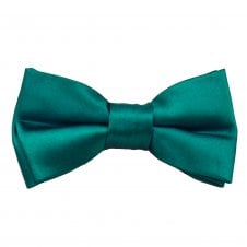 Plain Teal Green Boys Bow Tie