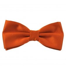 Plain Terracotta Orange Men's Bow Tie