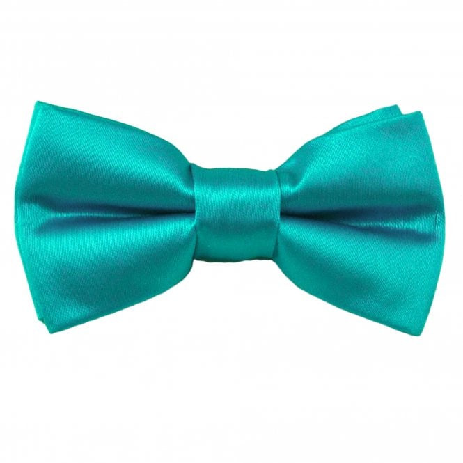 Plain Turquoise Boys Bow Tie